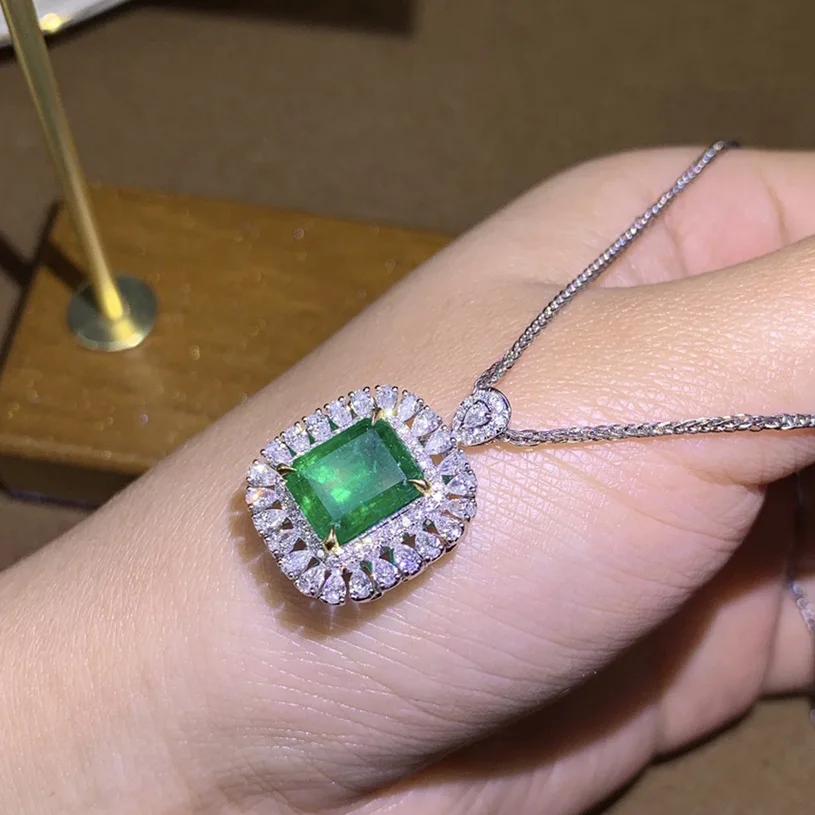 

Женское кольцо с изумрудом и турмалином, серебряное кольцо с квадратным кристаллом и изменяемым размером