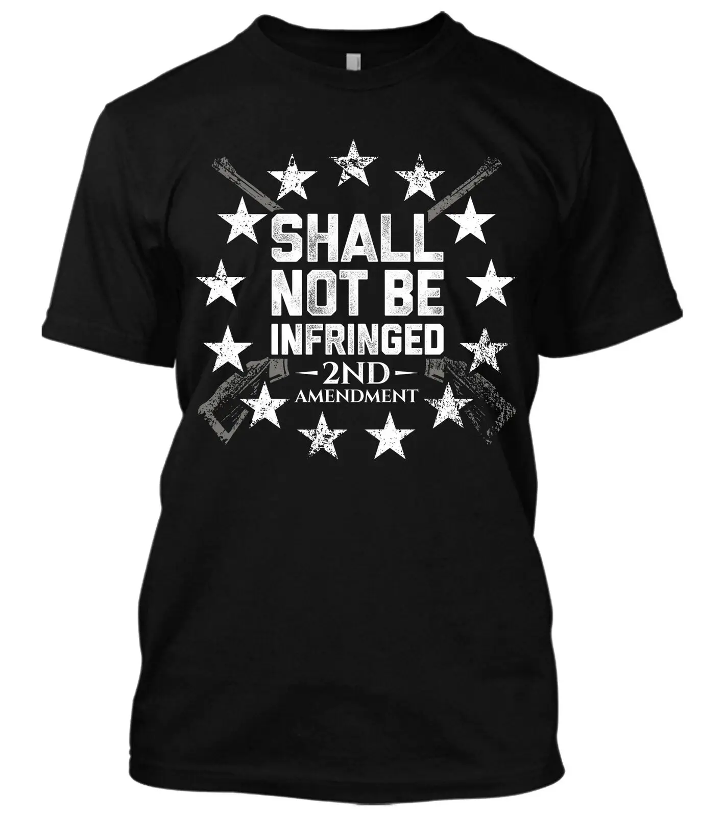 

Shall Not Be Infringed. 2nd Amendment Guns Right AR15 Pro-Gun T-Shirt 100% Cotton O-Neck Summer Short Sleeve Casual Mens T-shirt