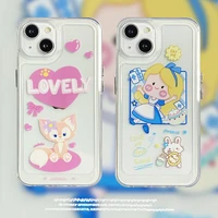 disney princess cinderella linabell space phone cases for iphone 13 12 11 pro max xr xs max x back cover