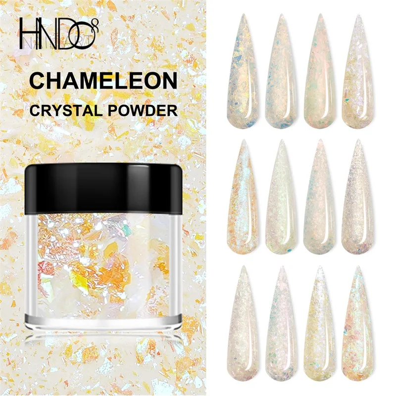 

HNDO 12 Colors Nail Art Sequins Dipping Acrylic Powder Nude Set Nail Glitter Powder for Professional Manicure Pigment Dust