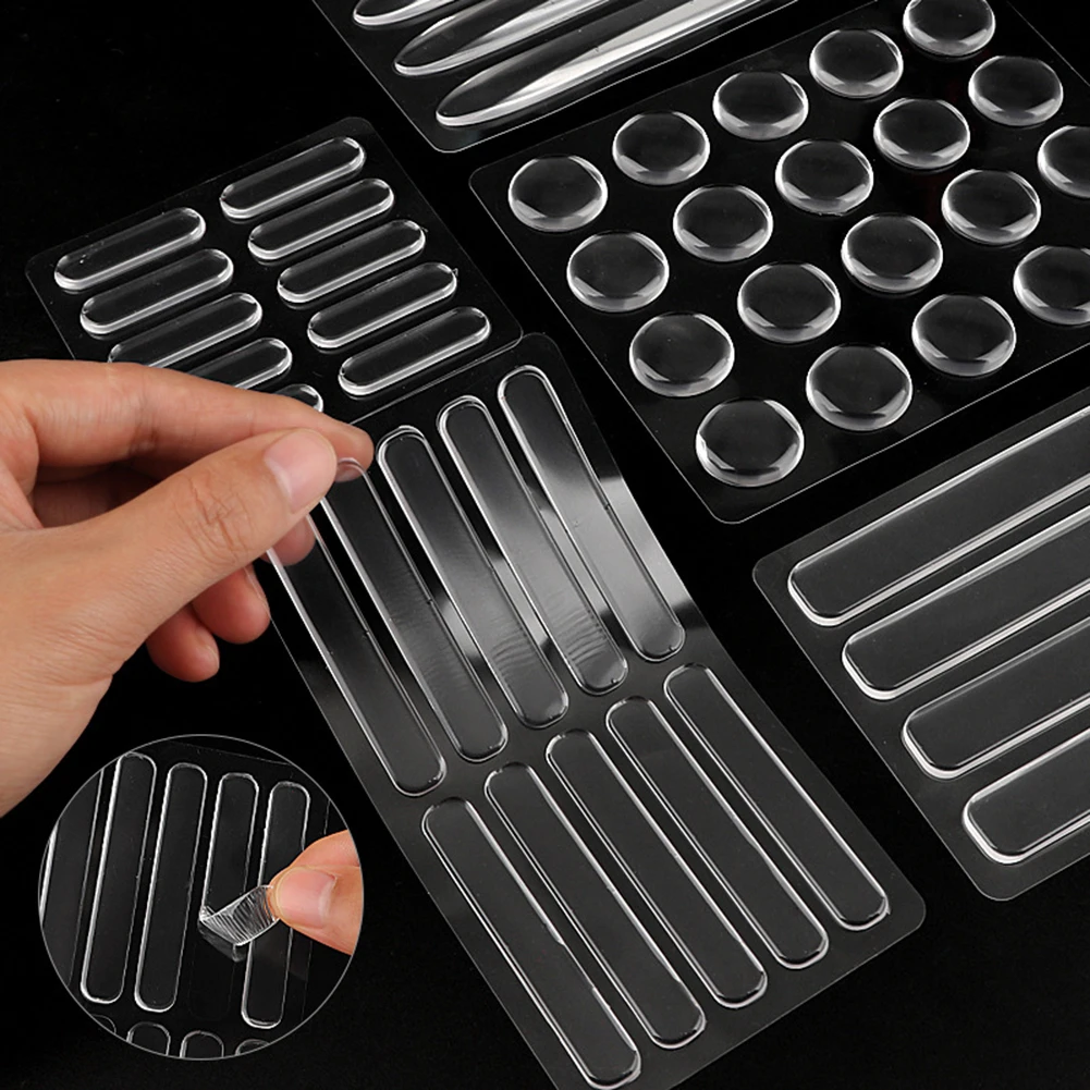 1 шт. силиконовые клейкие буферные накладки противоударная полоса для