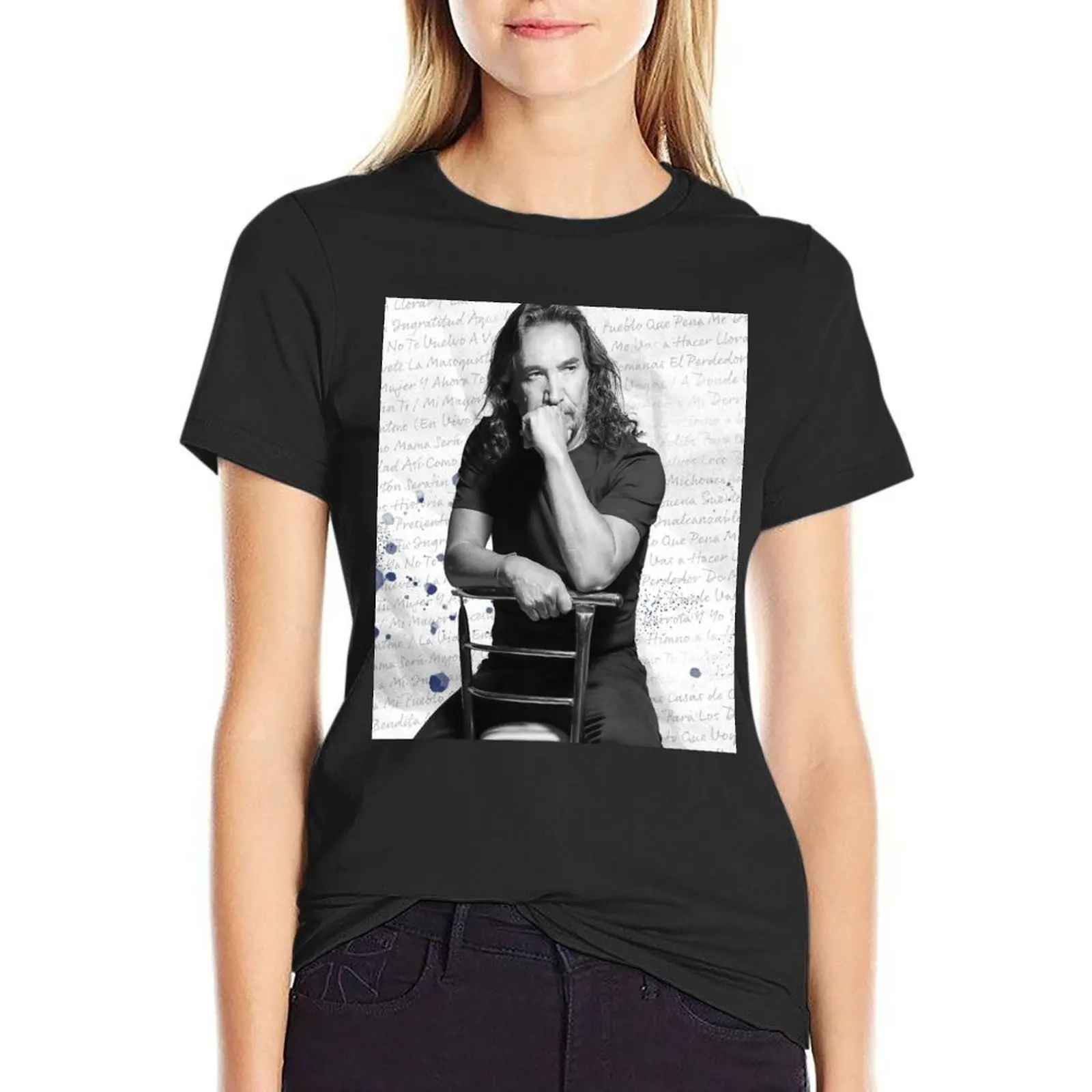 Женская летняя футболка с рисунком Марко Antoni Solisa Que Ganas de Green World Tour 2022