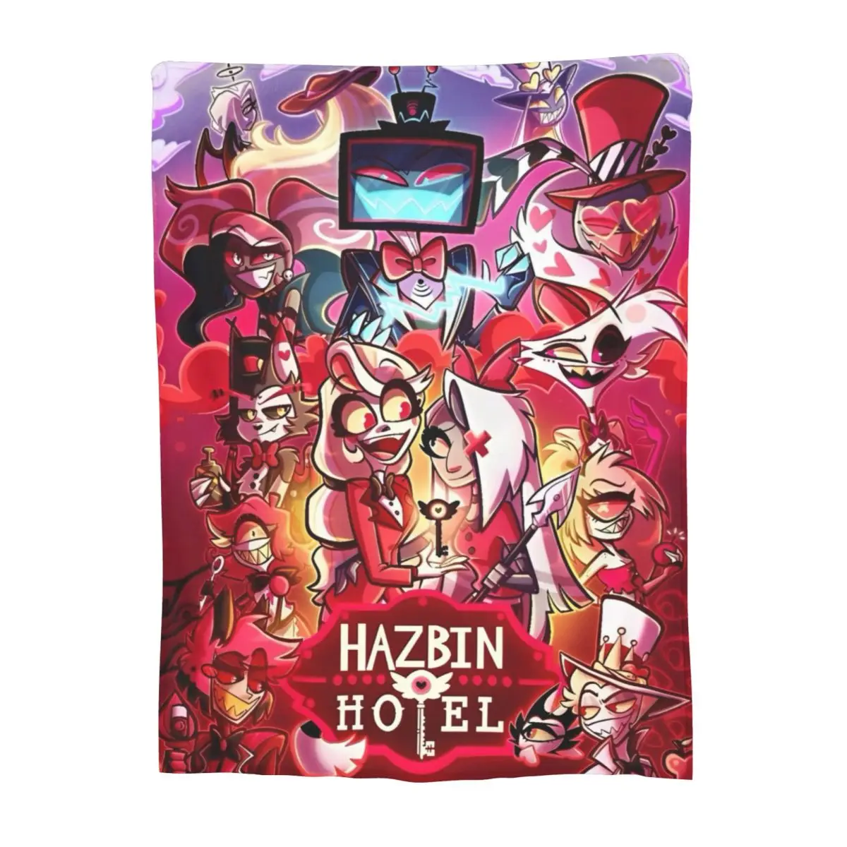 Музыкальная комедия H-HazbinHotels плюшевые пледы из кораллового флиса одеяла для