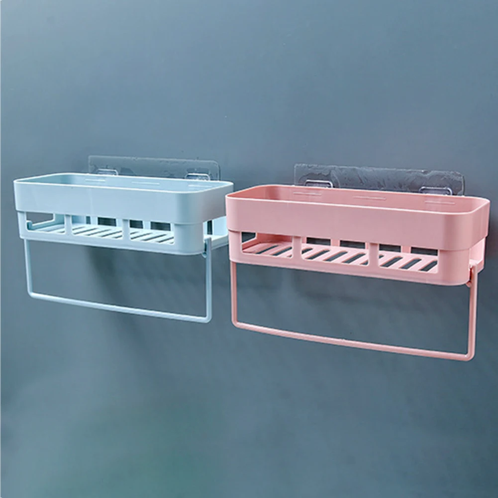 Стеллаж для хранения на клейкой основе ванной комнаты угловая полка кухни