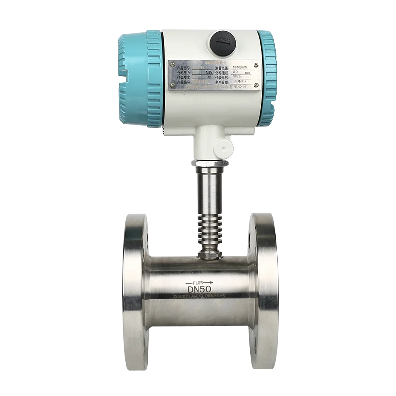

DN50MM Turbine Flowmeter Stainless Steel Liquid Flow Meter 4~20mA Putput with LCD Display Flange Connection