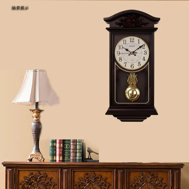 Китайские большие 3D настенные часы винтажные для гостиной европейские
