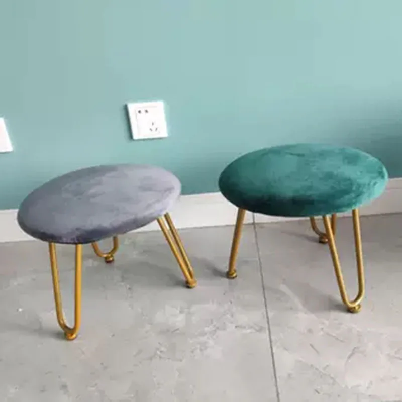 

Круглый желтый стул для ног маленькие скандинавские металлические ножки для детской спальни стул для ног вход Современная обувь Poggiapiedi мебель для гостиной