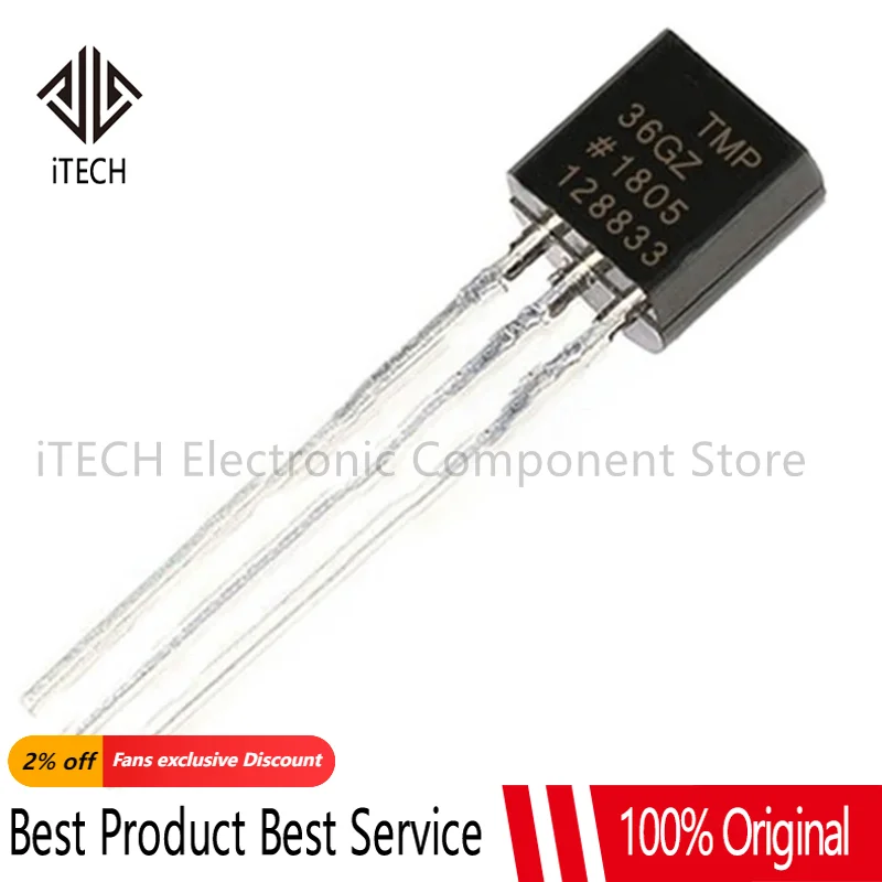 5 шт TMP36GT9Z TO92 TMP36GZ TMP36 TO-92 Температура Новинка