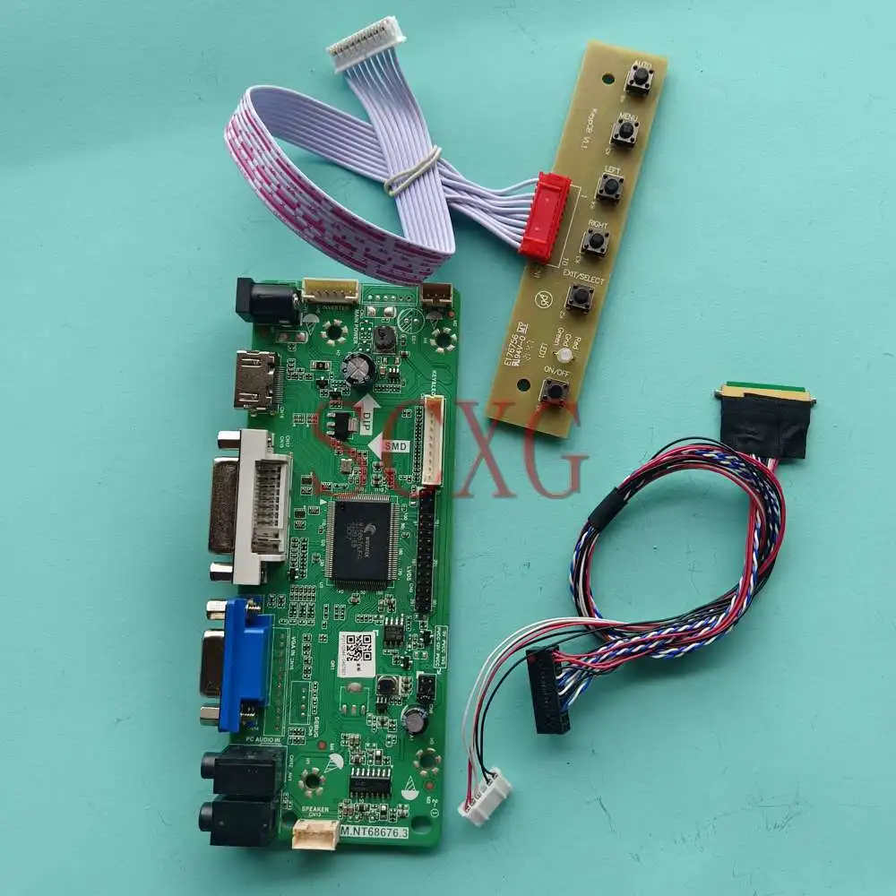 

Kit Fit B140XW03 V0 LCD Matrix Controller Drive Board Notebook Panel 1366*768 14" 60Hz HDMI-Compatible DVI VGA LVDS 40 Pins