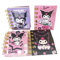 ins cute cartoon coil mini notepad sanrio kuromi kawaii stationery notebook kawaii diary notebooks and journals random