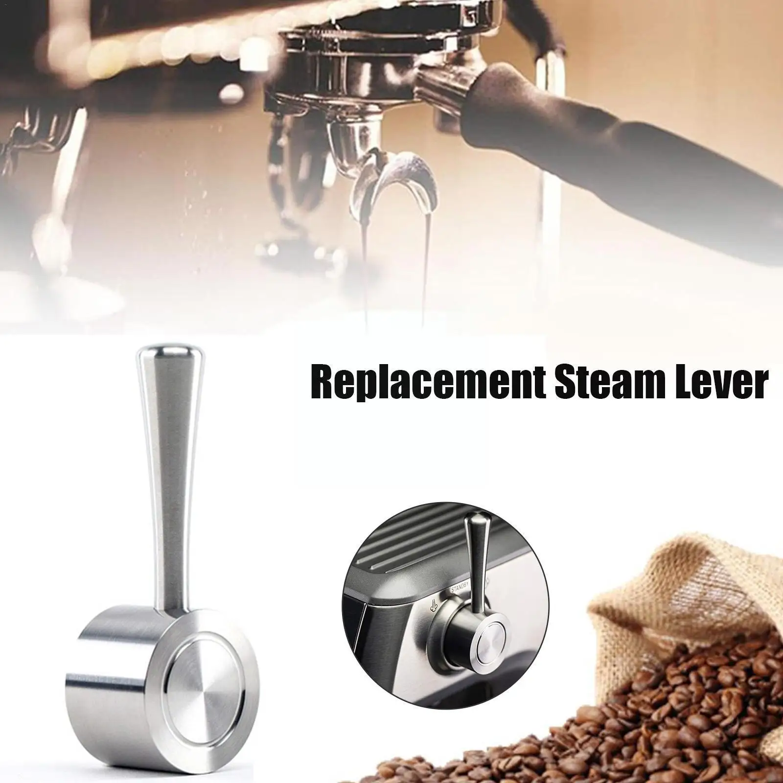 

Replacement Steam Lever For Barista , Infuser, Barista Pro Coffee Breville Espresso Machines B9w9