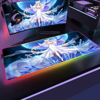 gaming accessories backlit mousepad rubber keyboard anime rgb gamer cabinet sailor moon extended pad pc mouse computer desk xxl