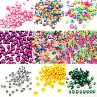 wholesale of 10mm mixed soft ceramic beads soft ceramic flakes diy beading materials and accessories