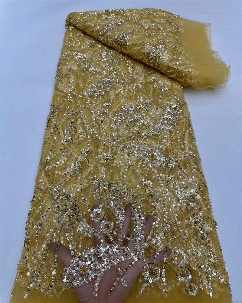 2024 высококачественное кружево 5 ярдов французская кружевная ткань нигерийские