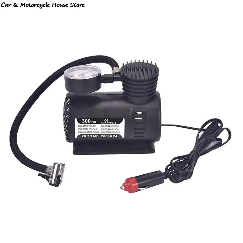Unit 12v Auto Car Electric Tire Air Inflator Pump Mini Air Compressor