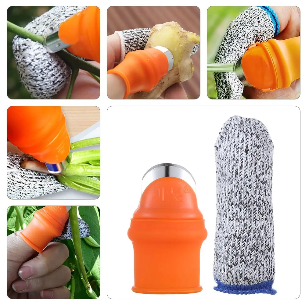 

Garden Supplies Fruit & Vegetable Tools Picking Tool Cut-resistant Finger Sleeve Finger Guards Thumb Cutter Bean Picker