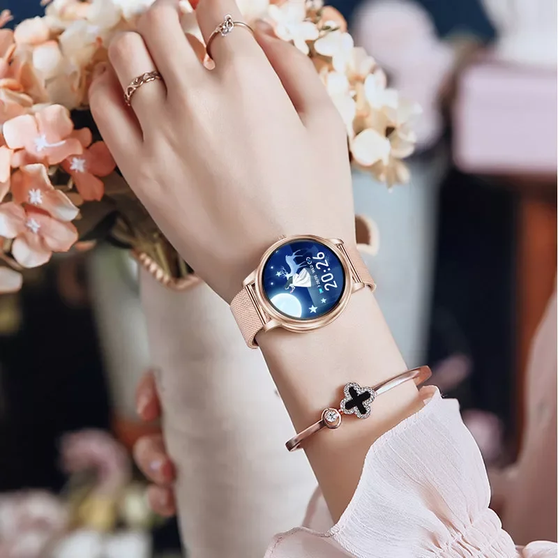 

Smart Watch New Full Touch Screen 39mm Diameter Women IP67 Smartwatch For Ladies And Girls Compatible With Android and IOS