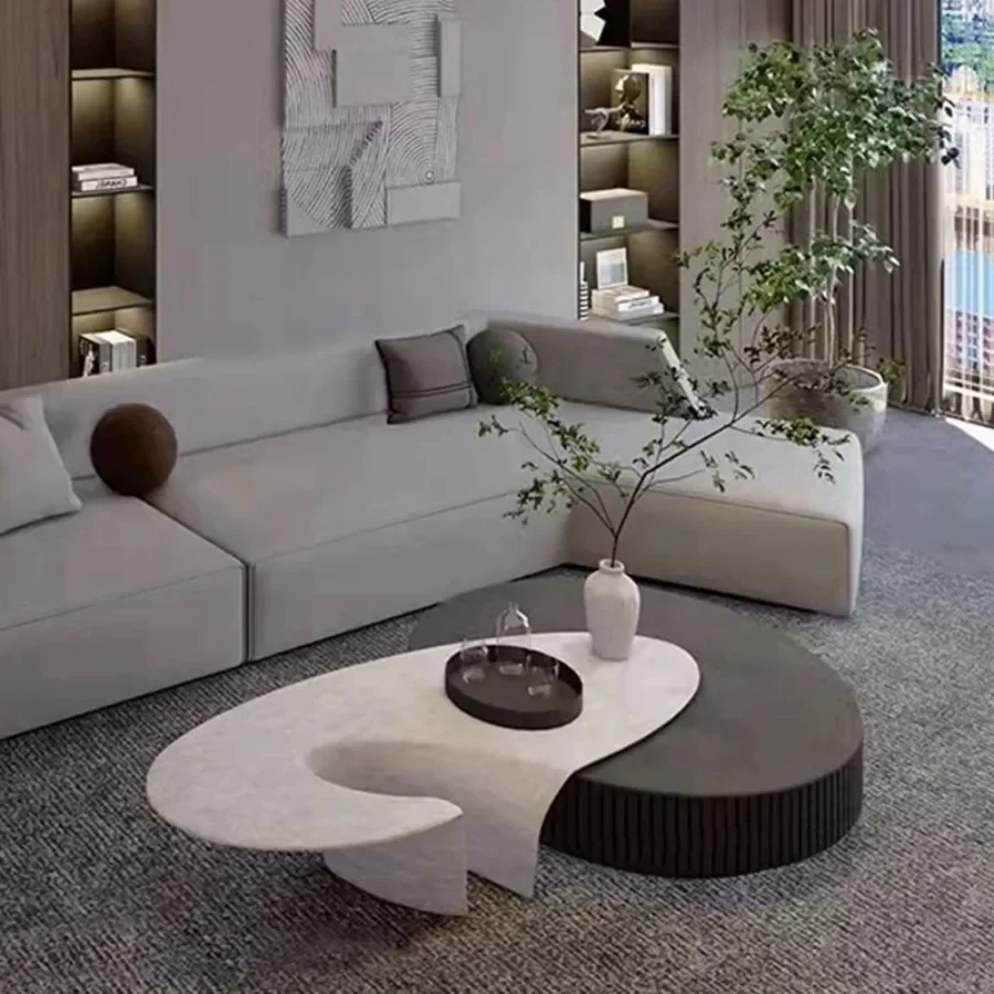 Современный журнальный столик из дерева Elipse уникальный домашний современный