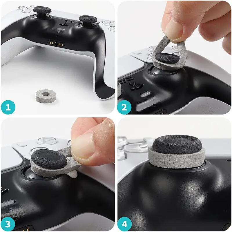 Precision Rings Sponge Auxiliary Ring Positioning Sleeve Shock Absorbers Analog Joy Stick Game Accessories for Switch Xbox One images - 6
