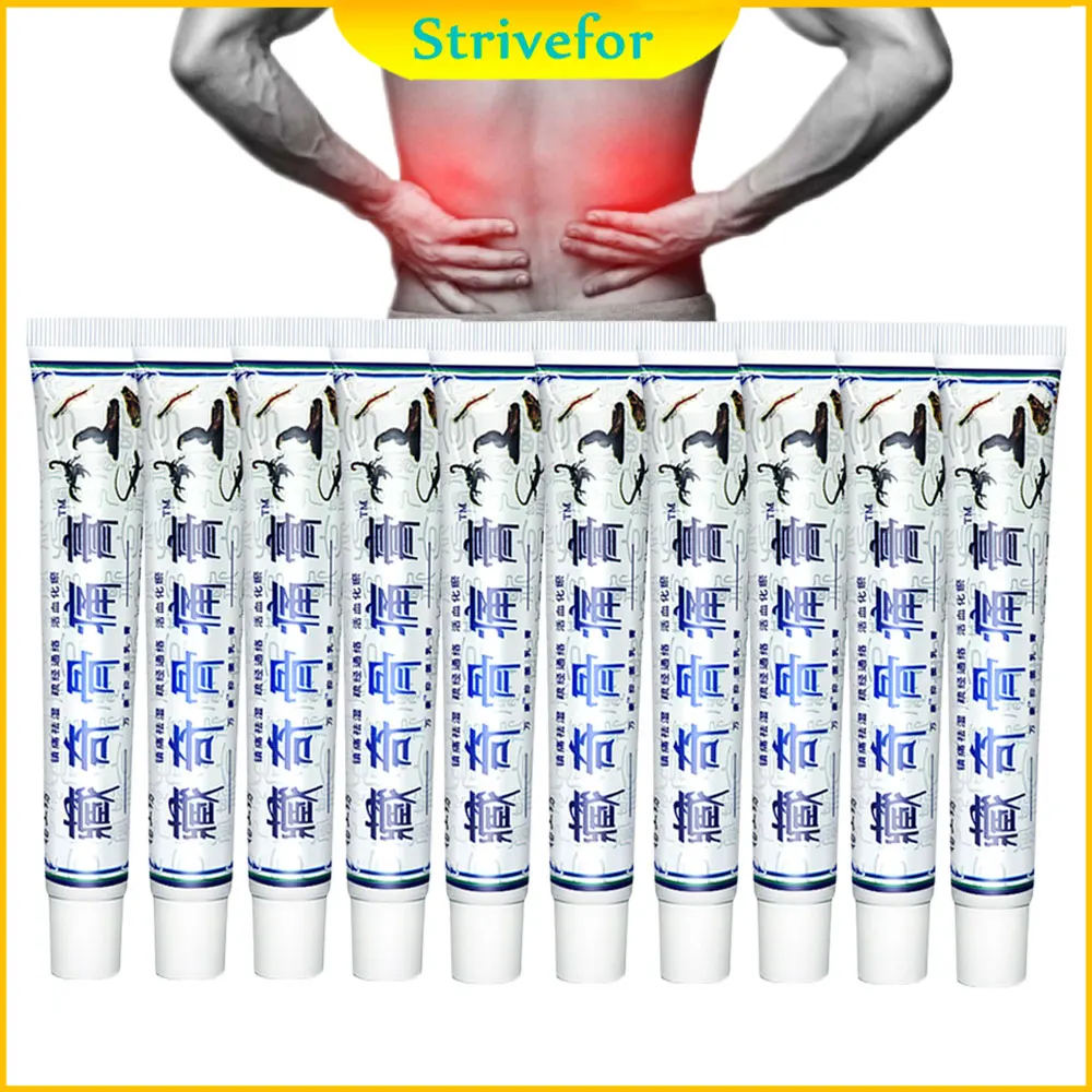 

10 шт. 20 г змеиное масло обезболивающая мазь при артрите крем для снятия боли в коленях спине шеи китайская идентичная штукатурка для суставов CT0101