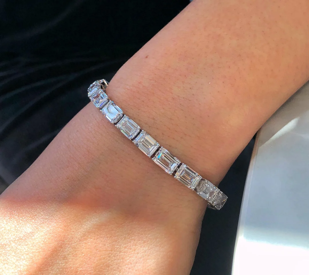 Роскошный платиновый браслет для мужчин Ruif на заказ примерно 950 карат