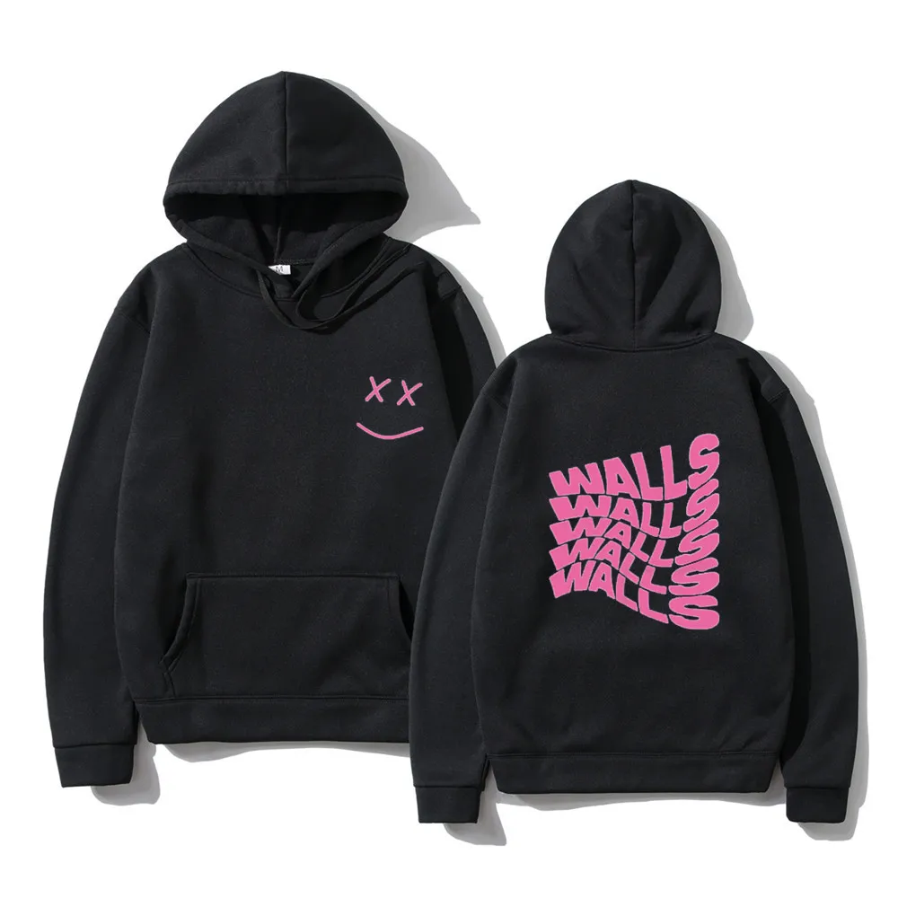 

Walls Merch Men Woman's Hoodies Louis Tomlinson Smiley Face Hoodie Harajuku Streetwear Hip Hop Hoody Sweat Femme Tops Clothing