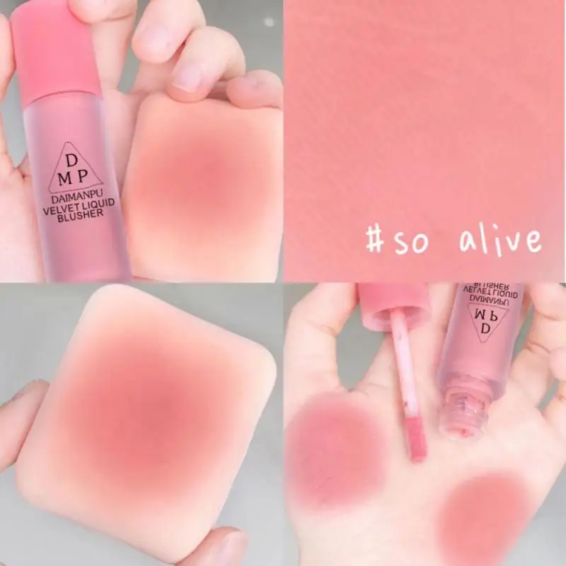 

Liquid Blush Velvet Matte Blusher Face Pigment Lasting Natural Cream Cheek Tint Orange Peach Blush Makeup Maquillaje