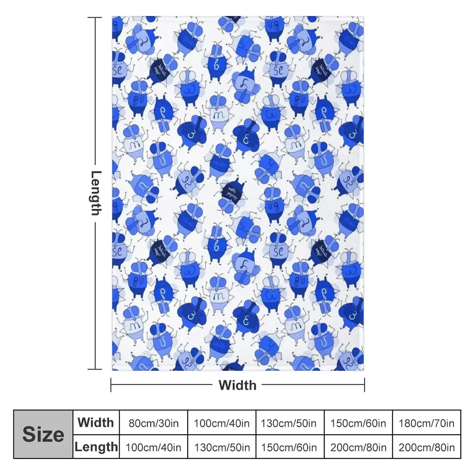 Милое одеяло Drosophila Melanogaster Mutants в Гзель лохматое тяжелое для сна