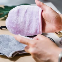reusable makeup remover glove soft microfiber face cleaning towel face deep cleaning pads professional skin care tools 1 pc