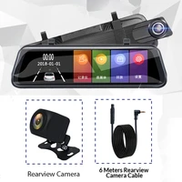 car video recorder dual lens hd rearview mirror driving recorder with hd touch screen and reversing camera car electronics