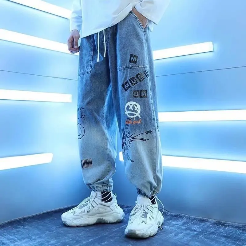 

Hip Hop Oversized Cargo Pants Men's Jeans Casual Harajuku Trend Desigenr Pants Joggers Retro Casual Y2K Men Baggy Denim Jeans