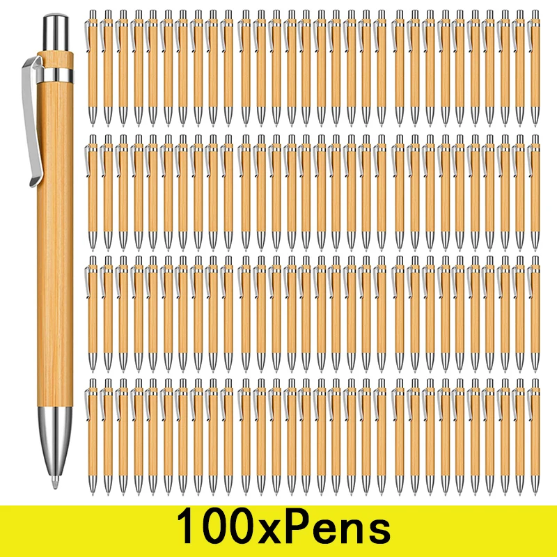 

Бамбуковые шариковые ручки 100 шт.