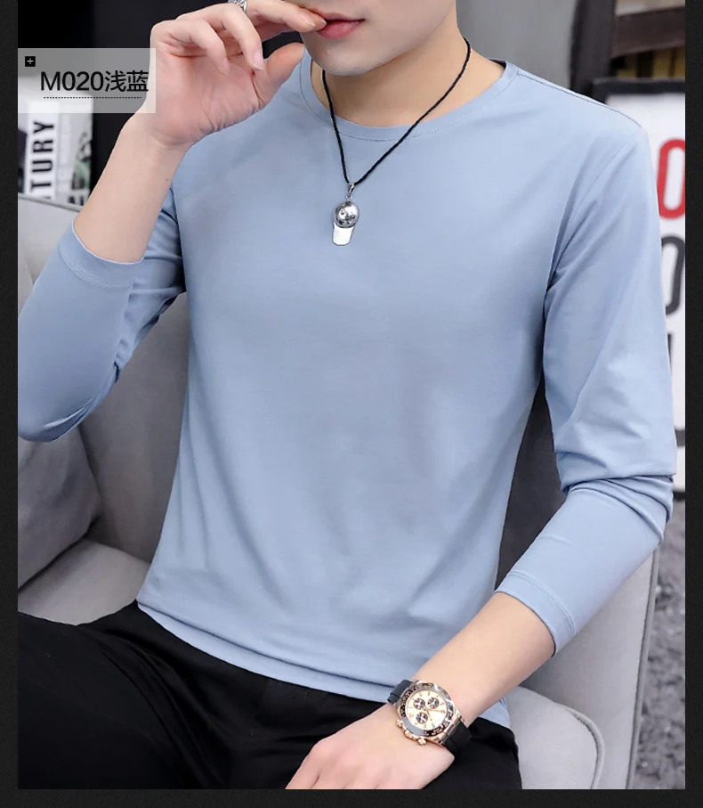 

TL199 Cotton Short-sleeved T-shirt Men's Spring And Summer Pure White Loose Fashion Clothes