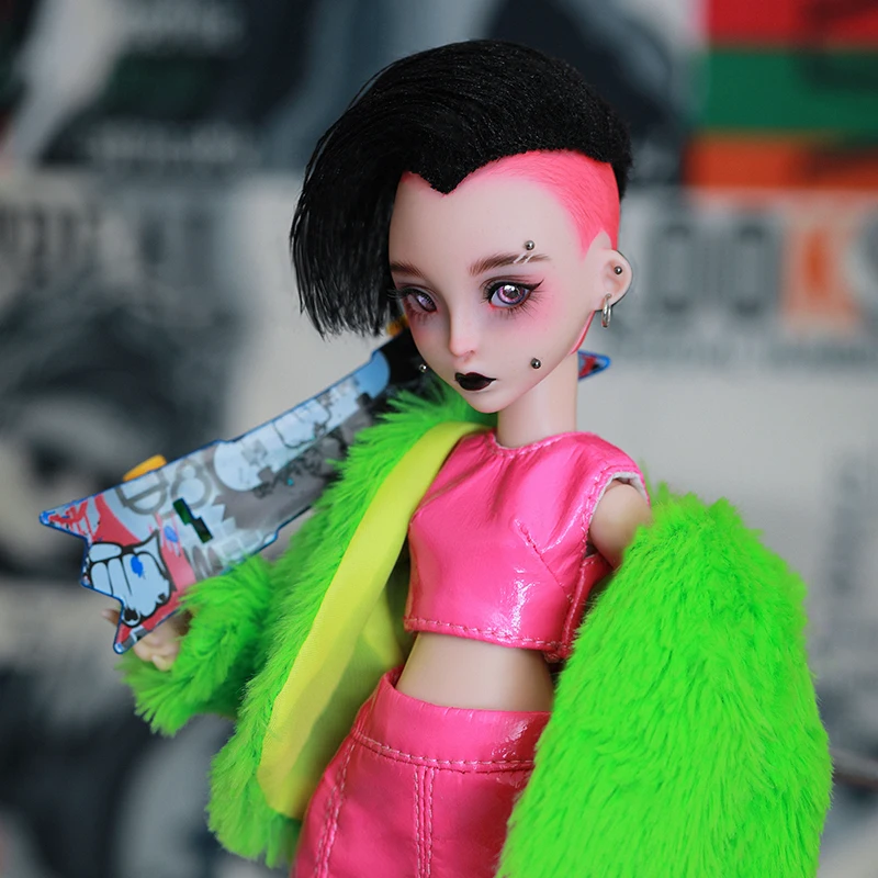 Новый дизайн Yomi BJD кукла 1/6 Крутые Девушки резиновые игрушки яркие красочные