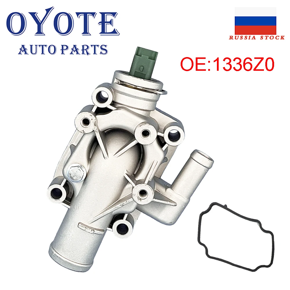 

OYOTE 1336Z0 Aluminum Engine Coolant Thermostat with Housing For Peugeot Partner 206/207/307/308/1007 For Citroen C2 C3 C4