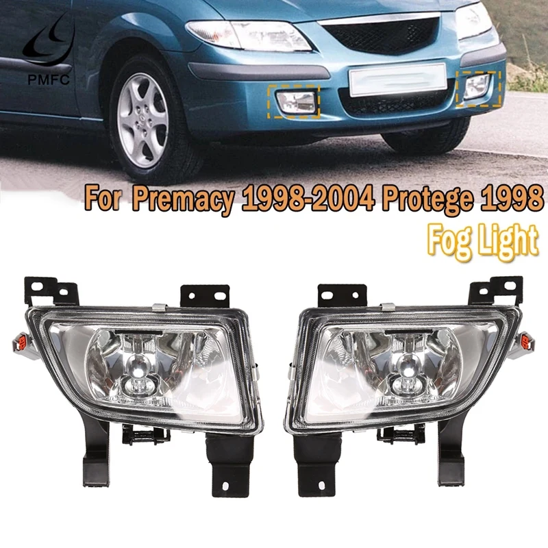 

Car Front Bumper Fog Lamp Fog Light Assembily for Mazda Premacy 1998-2004 Protege 1998 BJ B25G-51-680 B25G-51-690