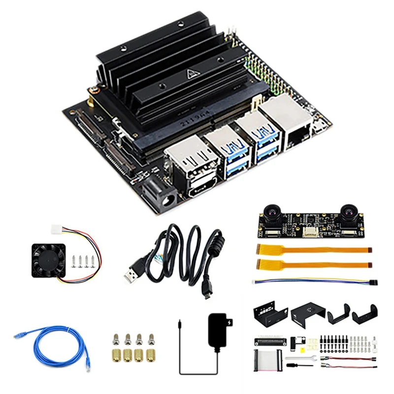 

HOT-For Jetson Nano 4G Developer Kit Small Computer AI Artificial Intelligence Development Board+IMX219 Camera Unit