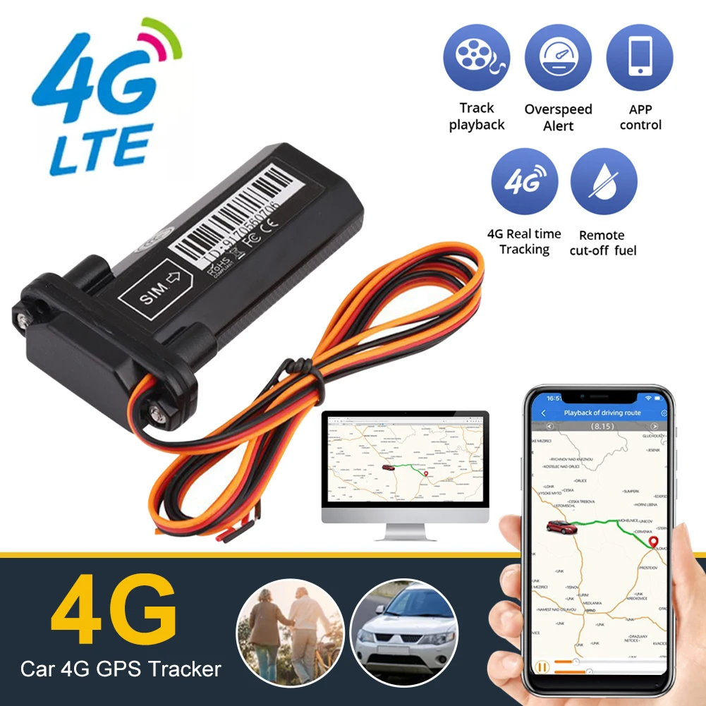 

GPS-трекер Автомобильный водонепроницаемый, 4G, GPS, GSM, SMS