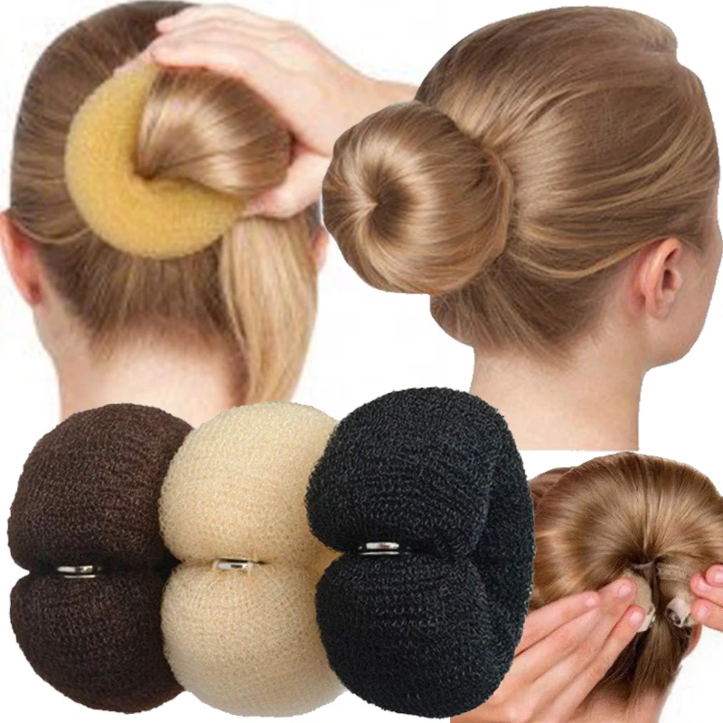 

3Colours Fashion Hair Bun Maker Donut Magic Foam Sponge Hair Ring Hair Styling Tools Girls Women Hair Accessories Twist Headband