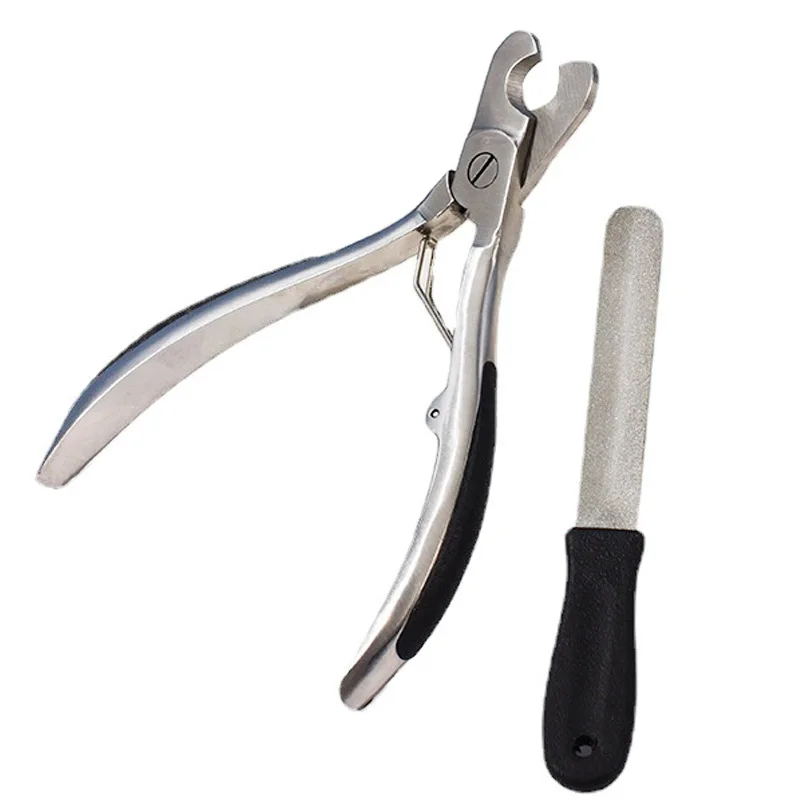 Dog Nail Clippers w/ Nail File Professional Heavy Duty Dog Nail Trimmer Steel Sharp Blade Best for Large Dogs/Thick Toenail Pets