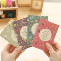20pcs flower bird color pocket small notebook with pape notepad book student gift stationery office school supplies