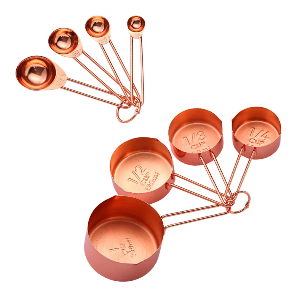 

8Pcs Kitchen Stainless Steel Measuring Spoons for Dry and Liquid Ingredients