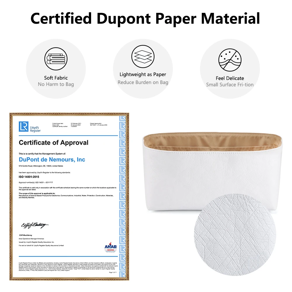 Внутренняя сумка-органайзер WUTA бумажная вставка Dupont для Hermés Lindy Mini 26 30 сумка-тоут