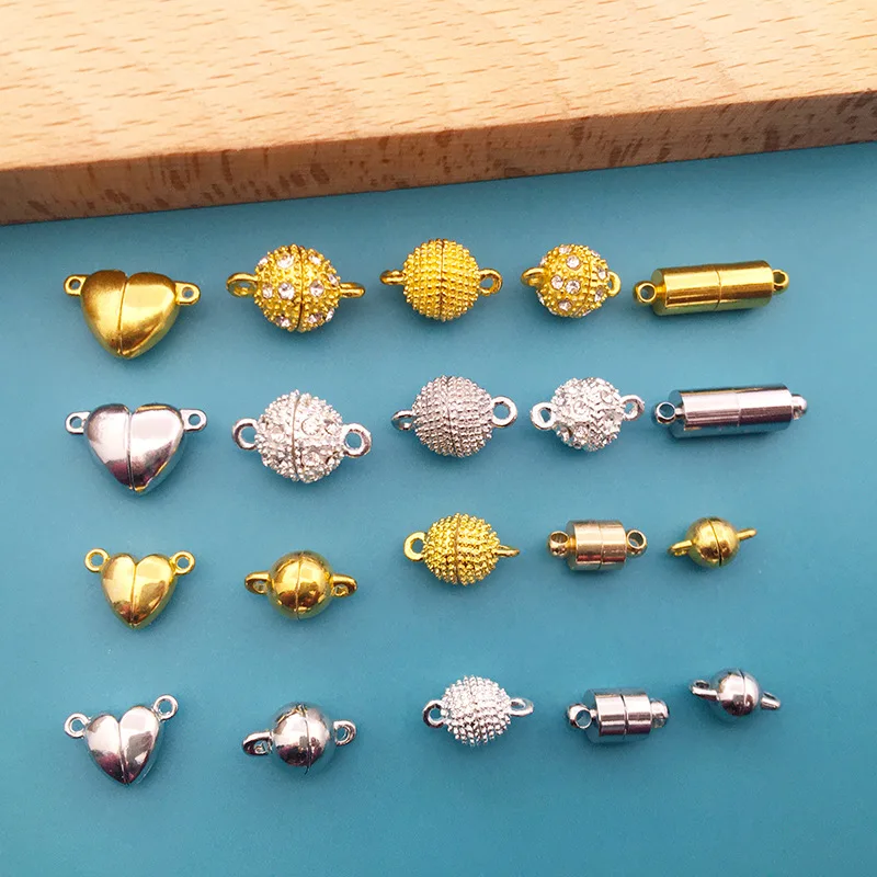 

10pcs Cylinder Fasteners Buckles Closed Beading End Clasp Screw Clasps for DIY Bracelet Necklace Connectors Jewelry Making