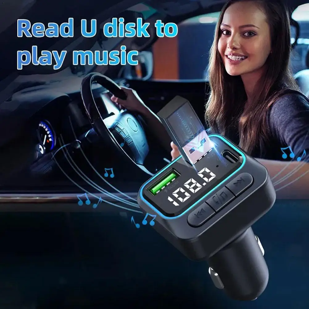 

Car Charger Super Fast Charge Car Mp3 Bluetooth Player Transmitter Charger QC3.0 Speaker Bloothooth Car Adapter Fm Bluetoot J3A0