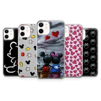 mickey mouse phone case for samsung s20 lite s21 fe ultra s10 s9 s8 plus s7 edge transparent cover