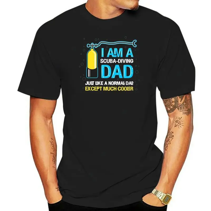 Футболка Im A Scuba Dive Dad хлопковая футболка с коротким рукавом на заказ мужские топы