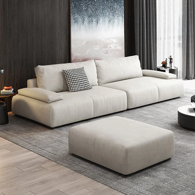 

Simple Modern High-quality Technology Cloth Sofa Latex Living Room Sofa Comfortable Full Matching In-line Combination Sofa