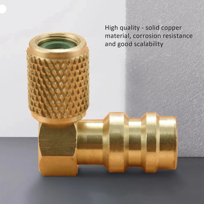 Адаптер для модернизации порта NEW-R12 To R134 A быстроразъемный клапан A/C 90 градусов