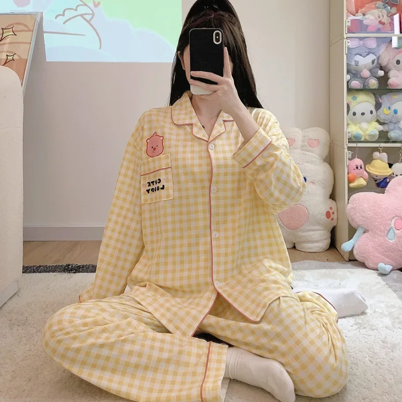 Рубиновая пижама с рисунком зимние брюки длинными рукавами комплект из двух